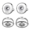 BEADNOVA Screw Earring Backs 925 Sterling Silver Earring Screw Backs