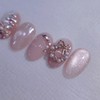 Rosé Holiday Handmade Nail Tips Pink Tree Nails - Coffin