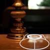 VOSAREA 2 Sets of Lampshade Ring Frame E27 Lampshade Holder