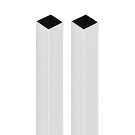 DTGN 20mmx20mmx0.8mmx200mm (WxWxL) Square Pipe - Pack of 2 - Industrial Residential Construction - 6063 Aluminum Square Pipe