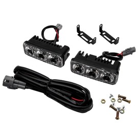 Daytime Running Lights, 2PCS Waterproof DRL Car Fog Light for Car SUV Sedan Vehicle, Super Bright, White