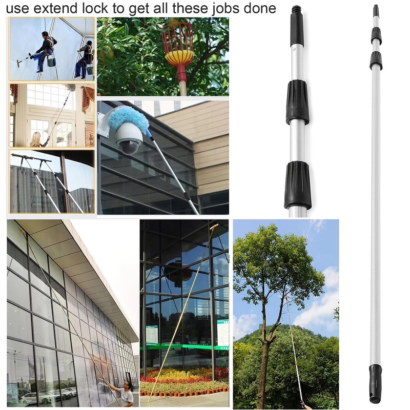 15FT Extendable Telescopic Pole – 4.5m Long Multi-Purpose Extendable Pole