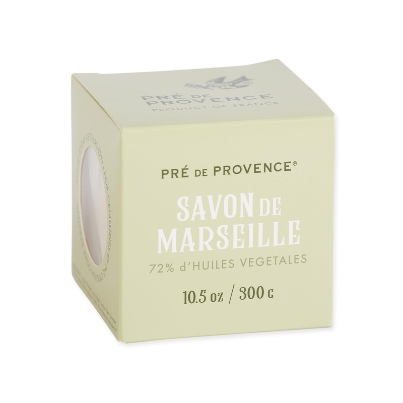 Pre de Provence Marseille Olive Oil Soap Cube, Traditional French