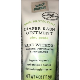 Little Journey Diaper Rash Zinc Oxide Ointment Skin Protectant 4oz Tube Sealed