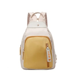 NICOLE&DORIS Fashion Multifunctional Backpack Ladies Chest Bag Large Capacity Daypack Anti-Theft Backpack with Oxford Cloth School Bag Teen Rucksack Yellow