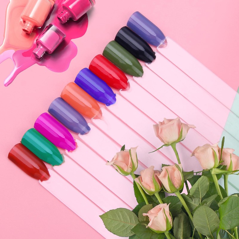 Adecco LLC - Juego de 200 uñas postizas con forma