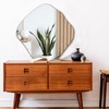 BOMINICA Irregular Wall Mirror Asymmetrical Mirror Frameless for Bathroom Living
