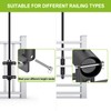 Lifeswell Heavy Duty Deck Railing Umbrella Holder, Adjustable Patio Umbrella