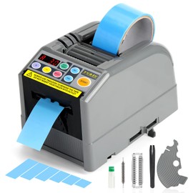 Ribbon Cutting Machine, Semi-Automatic Tape Dispenser, 6-60mm Width, 5-999mm Length, Ideal for Shipping, Schools, Restaurants, Business & Home