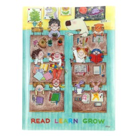 GreetingLife RYZ-975 Coco-chan Greeting Life 4 Pocket File Open A4 Size School Blue