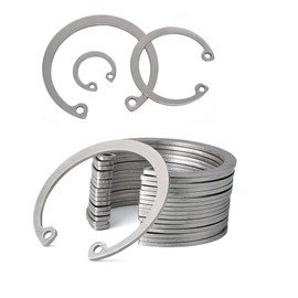 ANSIEDIO C-Clip Snap Ring Internal Circlip Stainless Steel Internal Circlip Snap Rings (¢12, 100 pcs)