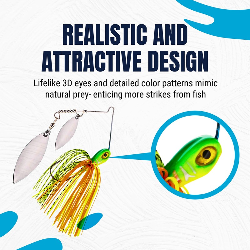 Reaction Tackle Tungsten Spinner Bait - 1/2 oz - Killer