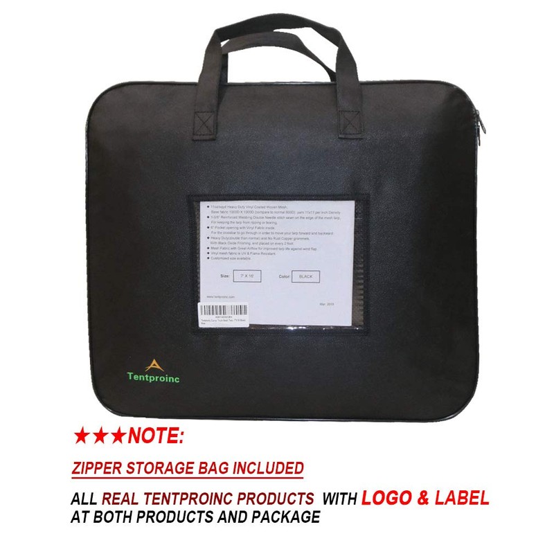 leaveshade Dump Truck Mesh Tarp 7'X10' - (Black) Heavy Duty