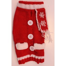 Pet Festive Holiday Knitted Sweater, Small