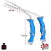 Cuda Unisex's Freshwater SS Pistol Grip Needle Pliers, Blue, 9-Inch