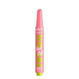 NYX Professional Makeup Nourishing Lipstick for Maximum Colour, Care and Moisture, with Avocado, Raspberry Oil and Cloudberry Oil, Vegan Formula, Fat Oil Slick Click, Clout