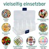 DSM-Verbindungstechnik Set of 5 Sorting Boxes with Adjustable Plastic Compartments