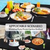 Mateju Rectangular Tablecloth Outdoor Weatherproof, Waterproof PVC Garden Tablecloth Washable