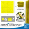 Microfiber Cleaning Cloth, Large Size 40x40cm, Super Absorbent Lint Free