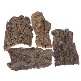 BESPORTBLE 4 Pcs Cork Bark Background Tortoise Reptile Decor Wood 4pcs Wood, Natural Bark, Hides Water Tube Decor,Reptile Terrarium for Bearded Dragon Lizard Geckos Random Shape Size Deliver