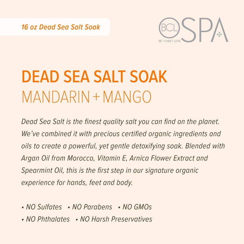 BCL SPA Dead Sea Salt Soak, Mandarin + Mango, 16
