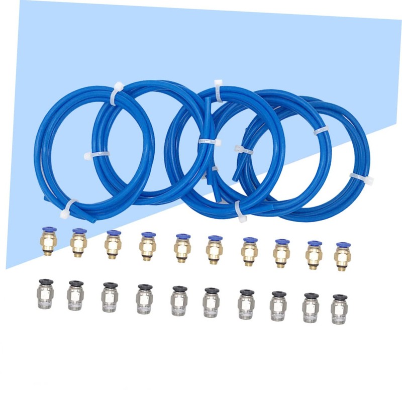 Baluue Quick Coupling PTFE Tube Set PTFE Tubing Pneumatic Quick