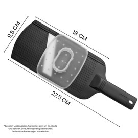 Gehring Ceramic Slicer, Vegetable Slicer, Grater for Vegetables, Sharp Ceramic Blade, Vegetable Cutter with Finger Protection, Dishwasher Safe