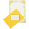 Wrap Letter Set Glitter Flower Yellow TL007