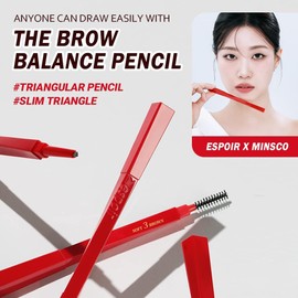 Espoir The Brow Balance Pencil Combo #2 Cool Gray (Mini Clear Eyebrow Mascara Included) | EyeBrow Pencil for Natural and Easy Draw without Clumping | Detailed and Rich Eyebrow Texture | Korean Makeup