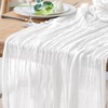 Xiomot Table Runner Cheesecloth 10FT Ivory Boho Gauze Cheese Cloth