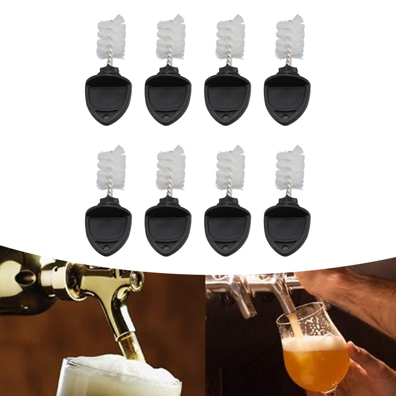 Beer Faucet Plug Brush Black ABS Beer Faucet Tap Cleaning