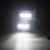 csslyzl Clear Lens White LED Side Mirror Marker Lights Compatible