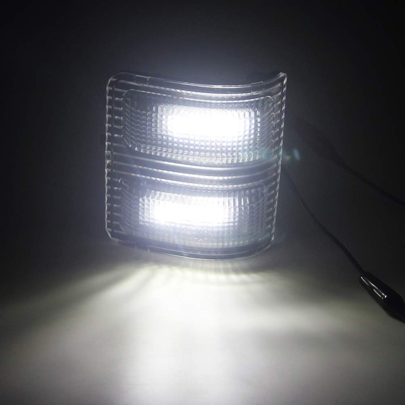 csslyzl Clear Lens White LED Side Mirror Marker Lights Compatible