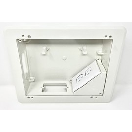 RiteAV Recessed Television Box - Conceals Power and Low Voltage Cabling Behind The Wall - White