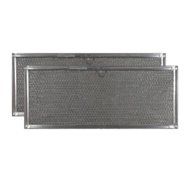 Eopzol AFF172-M2 Aluminum Mesh Microwave Oven Grease Filter Fits for Whirlpool WP71002111 Aluminum Mesh Grease Microwave Oven Range Hood Filters, 6-3/8" X 15-5/8" X 3/32", 2-Pack