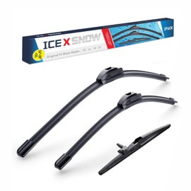 3 Wipers 24"/20"/12" Windshield Wiper Blades Fit for Toyota 4Runner 2022 2021 2020 2019 2018 2017 2016 2015 2014 2013 2012 2011 2010 OEM Quality J/U Hook Adapter
