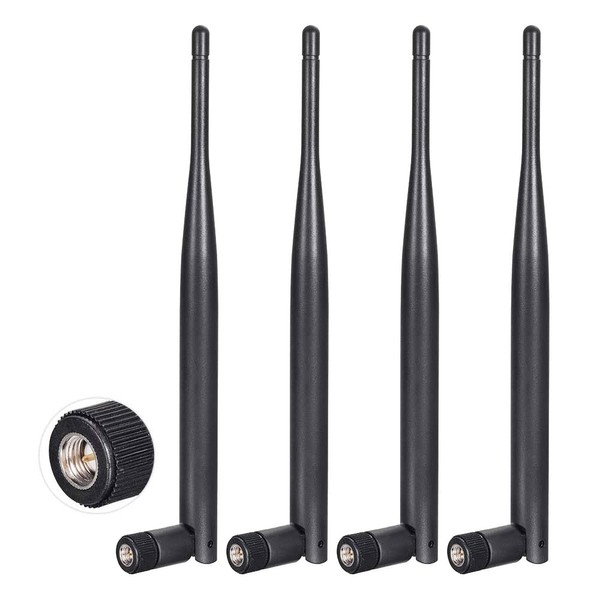 Bingfu 4G LTE Antenna Cellular 6dBi SMA Male Antenna (4-Pack)