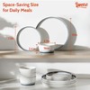 Sweese 12 Piece Dinnerware Sets for 4 - Porcelain Plates