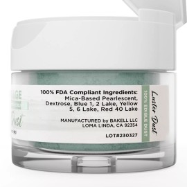 Bakell® 4g Silver Sage Edible Pearlized Luster Dust