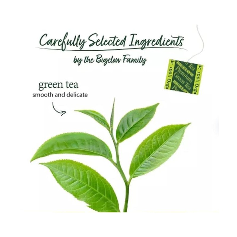 Bigelow Organic Green Tea - 140 Individually Wrapped Tea Bags