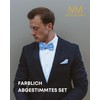 Massi Morino Bow Tie with Hanky Pre-tied Premium Men's Bow