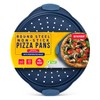 Bakken Pizza Baking Pan - Round Perforated Carbon Steel Pan