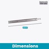 Keypak 2 Pack Zinc Plated Ball Bearing Drawer Runners -