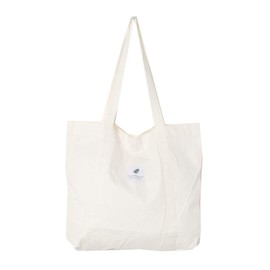 Aimoha Canvas Tote Bag, Women's, Korean Like Orchan, Work, School, Fashion, A4, Cute Canvas Tote Bag, Lightweight, Large Capacity, Stylish, Shoulder, Plain, Canvas Cloth Bag (White)