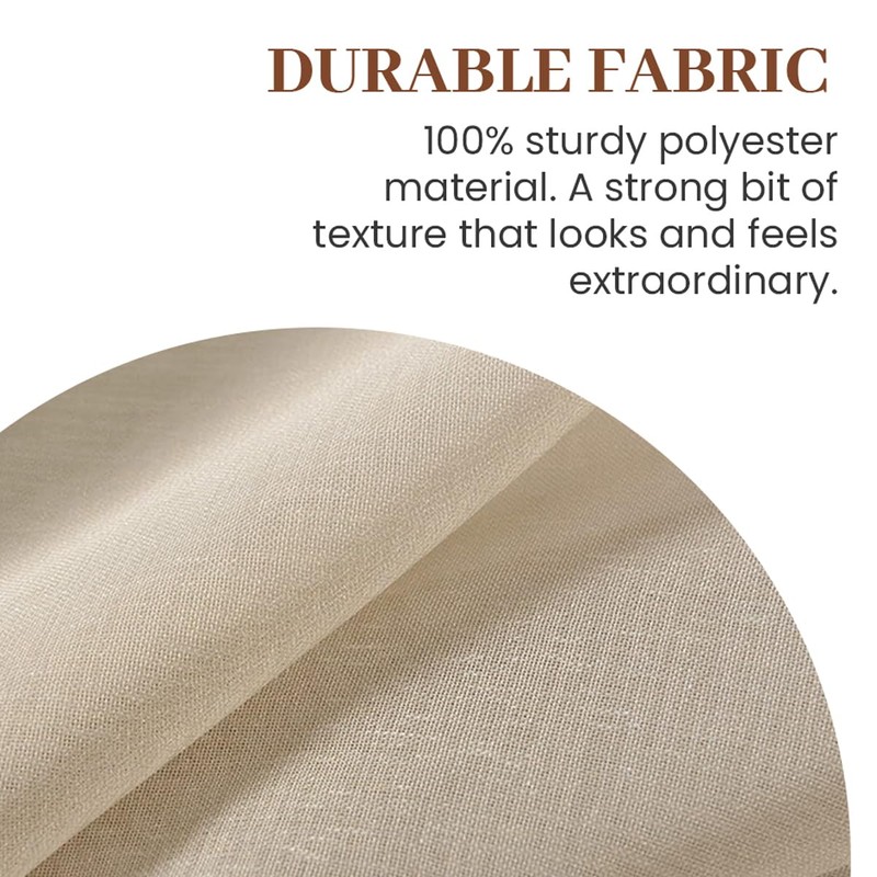 Dreaming Casa Solid Sheer Curtains 96 Inches Long Taupe Rod