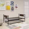 GOFLAME Twin Daybed and Trundle Set, Metal Daybed with Trundle