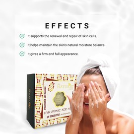 LIMOPA Hyalunoric Acid Organic Bar Soap Moisturizing Soap Made from Natural Oil | Hair Hand Face Body Bath Wash | Skin Care Cleanser Shampoo