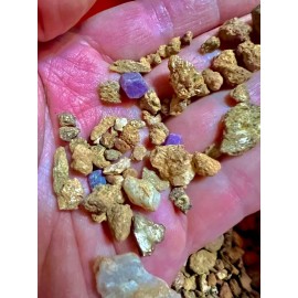 SAPPHIRE - Rough Stone Mix GEMSTONE PAYDIRT 2LB Gem Pay Dirt Concentrate Mining