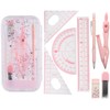 8 Pcs Math Geometry Set, Geometry Compass Sets School Drawing
