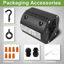 40W Emergency Backup Battery, Suitable for 0/1-10V Dimmable UFO LED High Bay Lights, EM 90 Minutes Output 170V DC, Input 100-347V AC Emergency Backup Driver